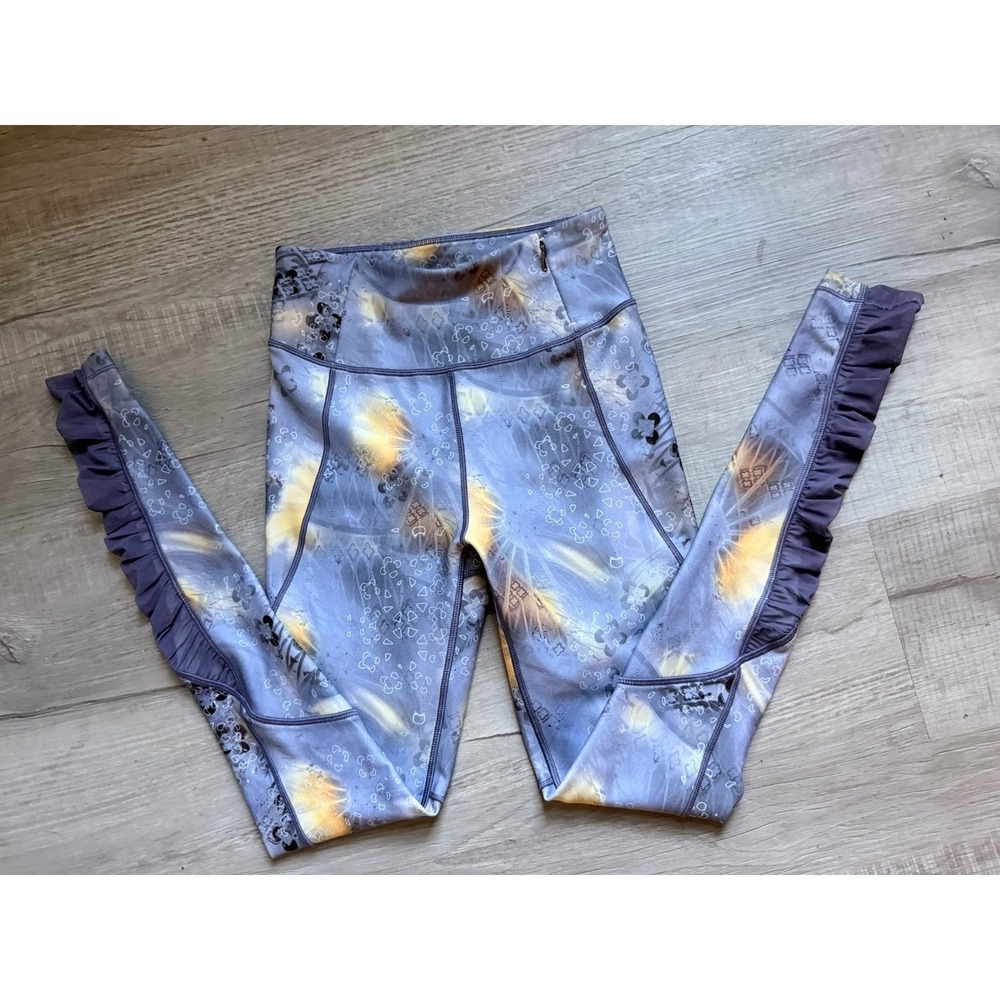 CALIA Carrie Underwood Womens Urban Mosaic Legging XS/S Ruched Mesh print